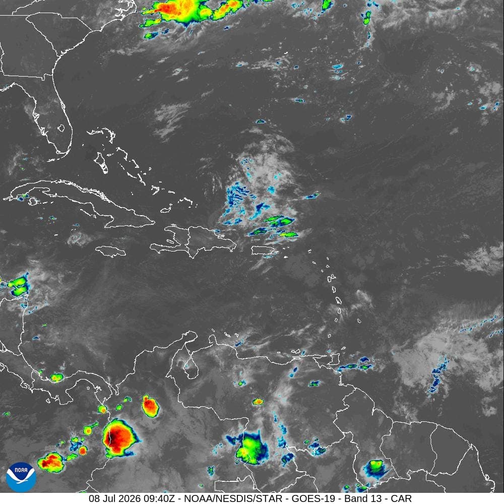 Gran Santo Domingo y cuatro provincias bajo alerta meteorológica por posibles de inundaciones