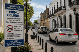 Restringen tránsito en la Ciudad Colonial para priorizar residentes y peatones