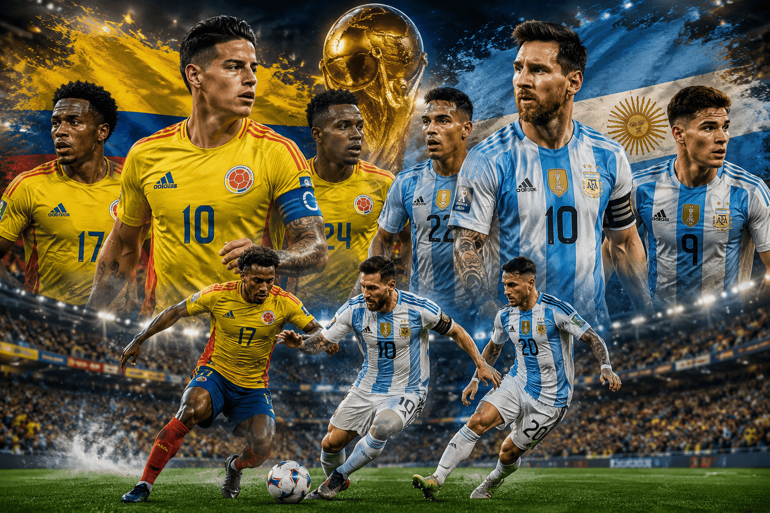 Colombia termina al frente de su llave por delante de Portugal, segunda con cinco puntos. Argentina se impuso con comodidad a Jordania (1-3)